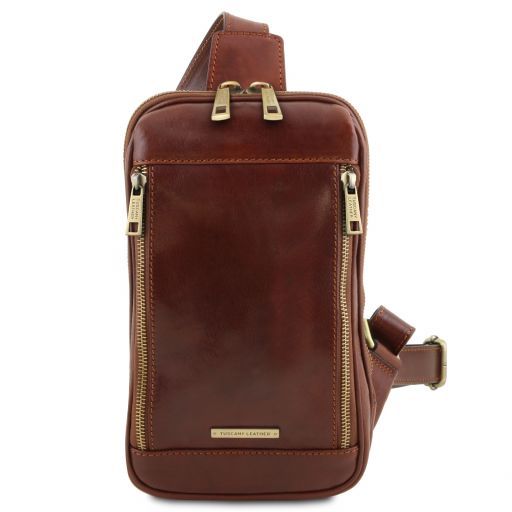 Martin - Brusttasche aus Leder Braun