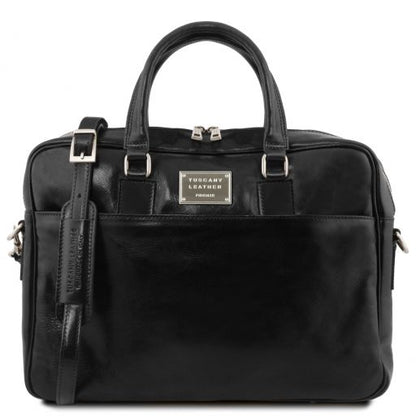 Urbino - Notebook Aktentasche Leder Schwarz