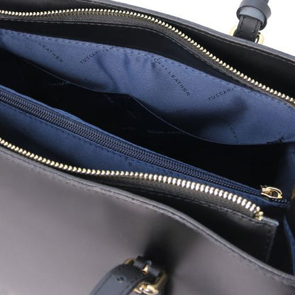 TL Bag - Schultertasche aus Leder Rot