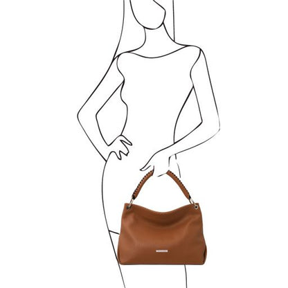 TL Bag - Handtasche Leder Cognac