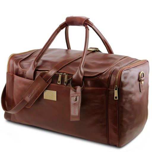 TL Voyager - Reisetasche Leder Schwarz