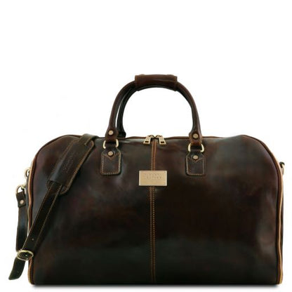 Antigua - Reisetasche/Kleidersack Leder Dunkelbraun