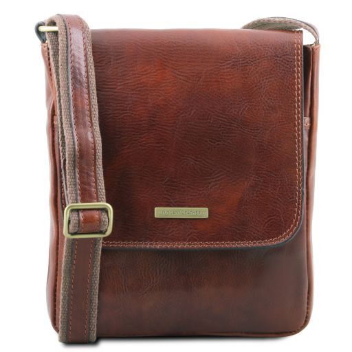 John - Herrentasche aus Leder Braun