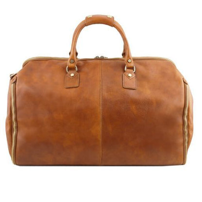 Antigua - Reisetasche/Kleidersack Leder Dunkelbraun