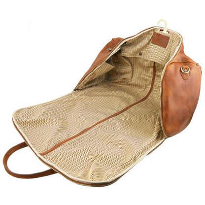 Antigua - Reisetasche/Kleidersack Leder Dunkelbraun